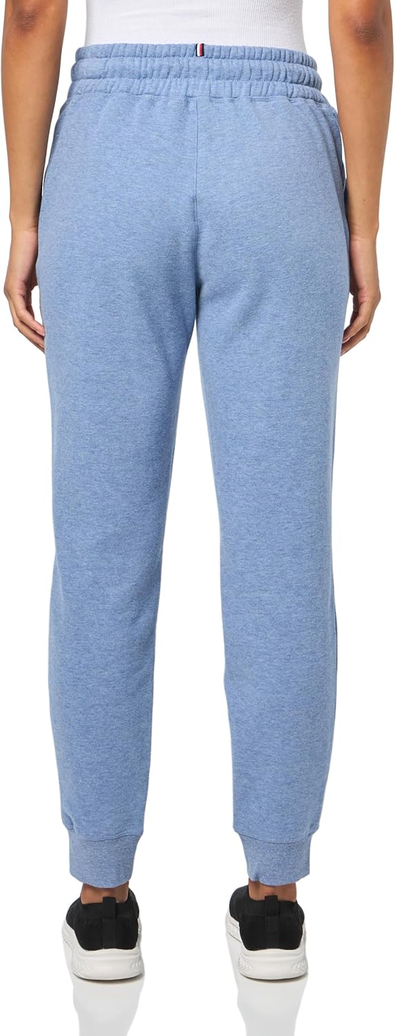 Женские флисовые джоггеры Tommy Hilfiger с завязкой на поясе, True Blue Heather — фото 2