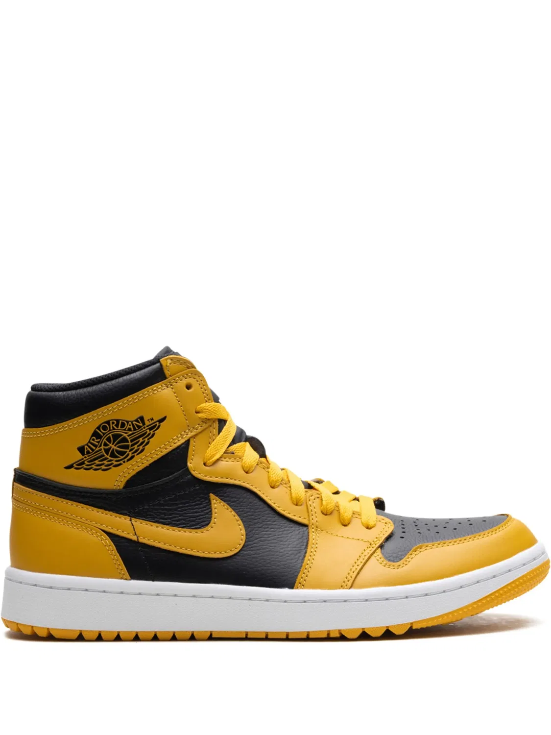 Кроссовки Air Jordan 1 Golf Pollen, желтый/белый/черный