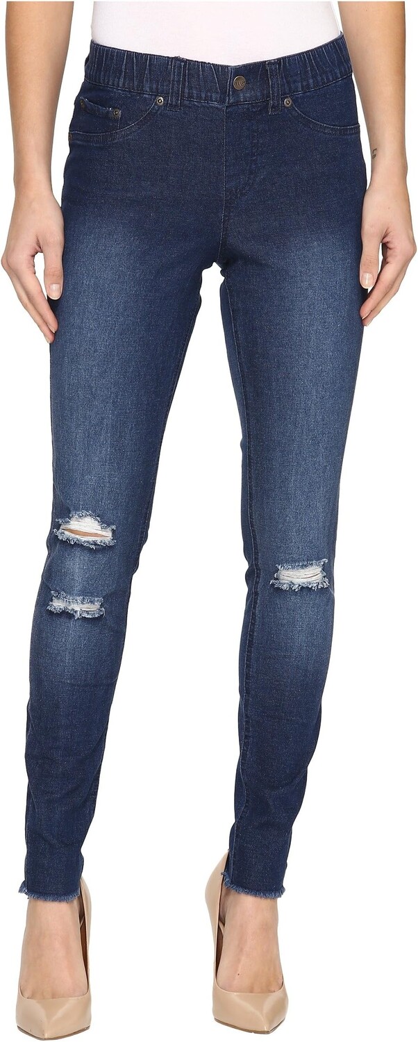 

Джинсы HUE Ripped Knee Denim Leggings, цвет Ink Wash