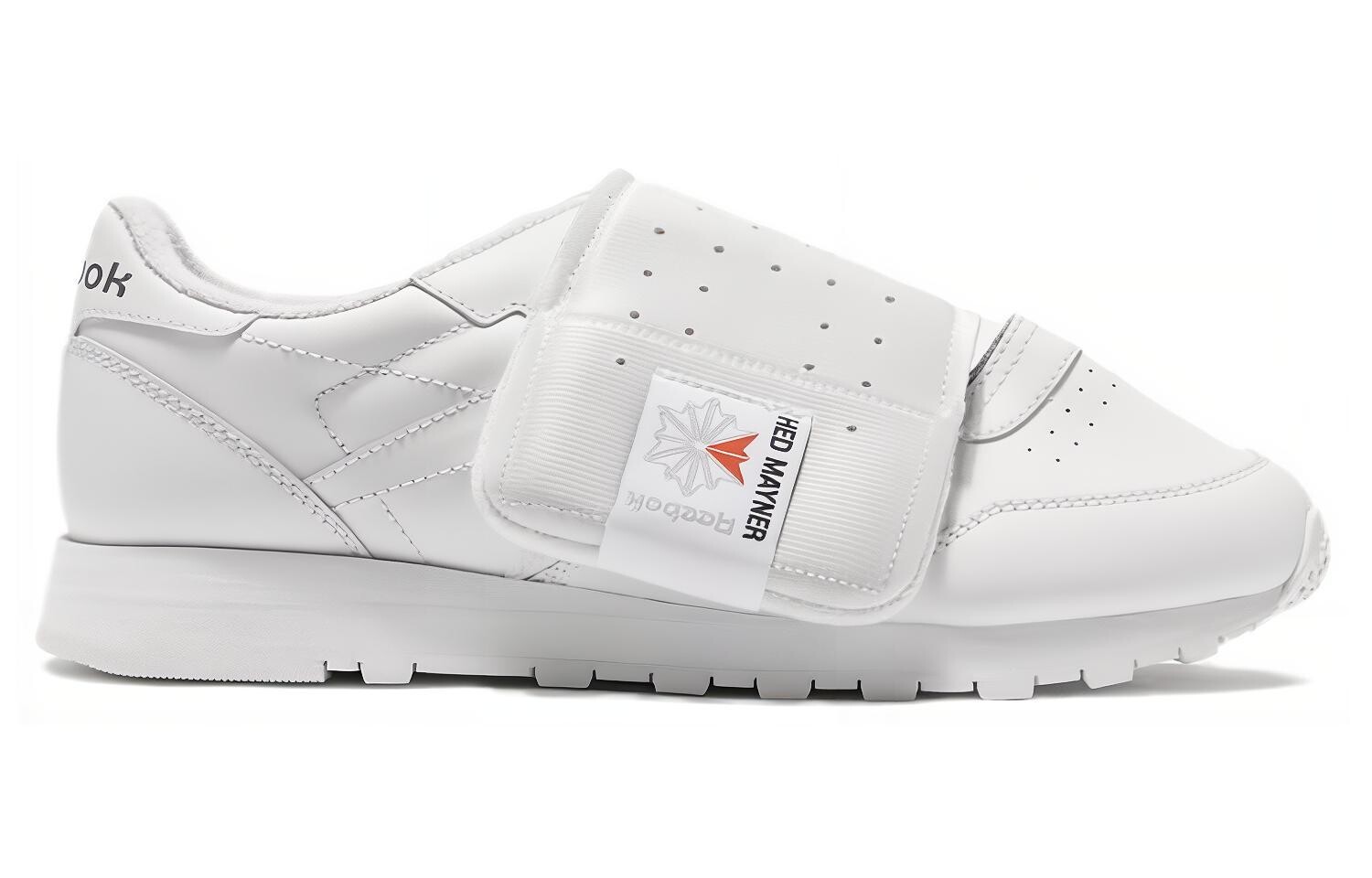 Классические кожаные повседневные кроссовки Reebok унисекс, White — фото 2