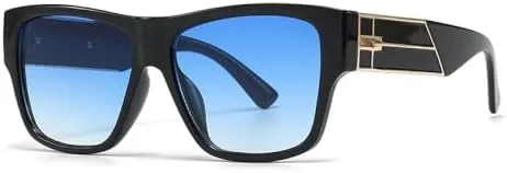 

Классические квадратные солнцезащитные очки 2027 года для мужчин и женщин, в стиле ретро, ​​модные, с защитой от УФ-излучения UV400, градиентные, винтажные MTZJH, C4