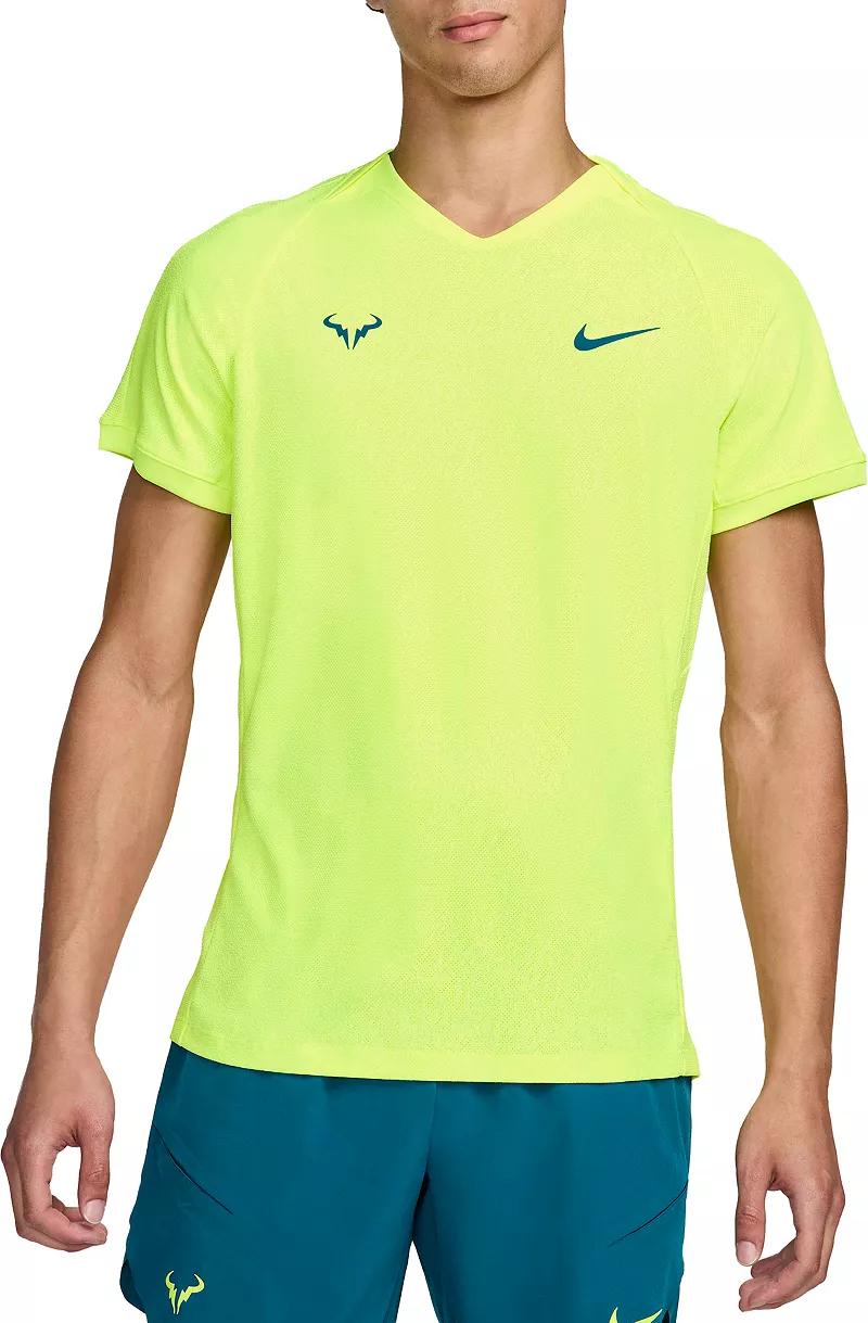

Мужская теннисная рубашка NikeCourt Rafa Dri-FIT ADV, цвет Volt