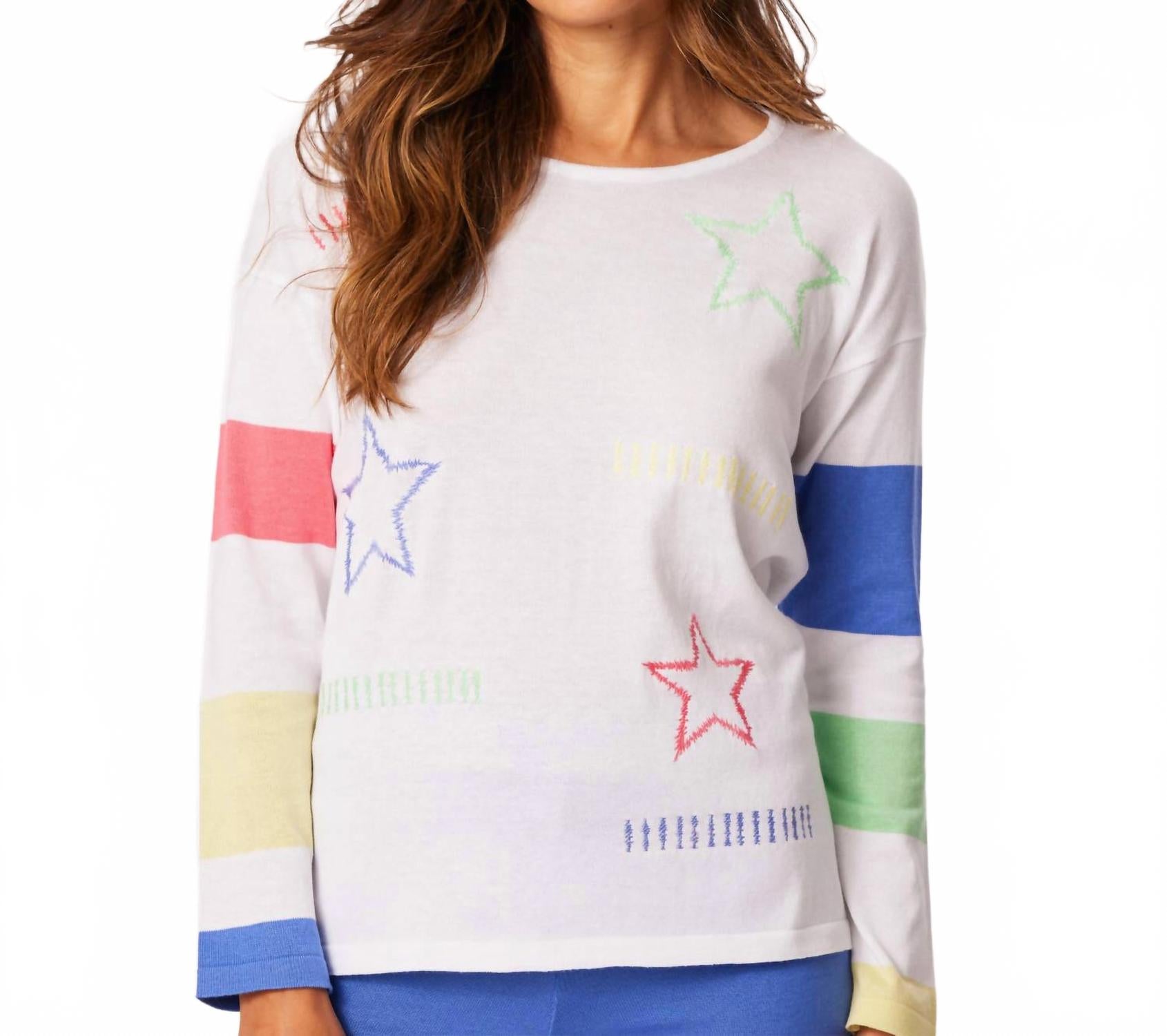 

Топ Scoop Star в белом/мульти French Kyss, белый/мультиколор