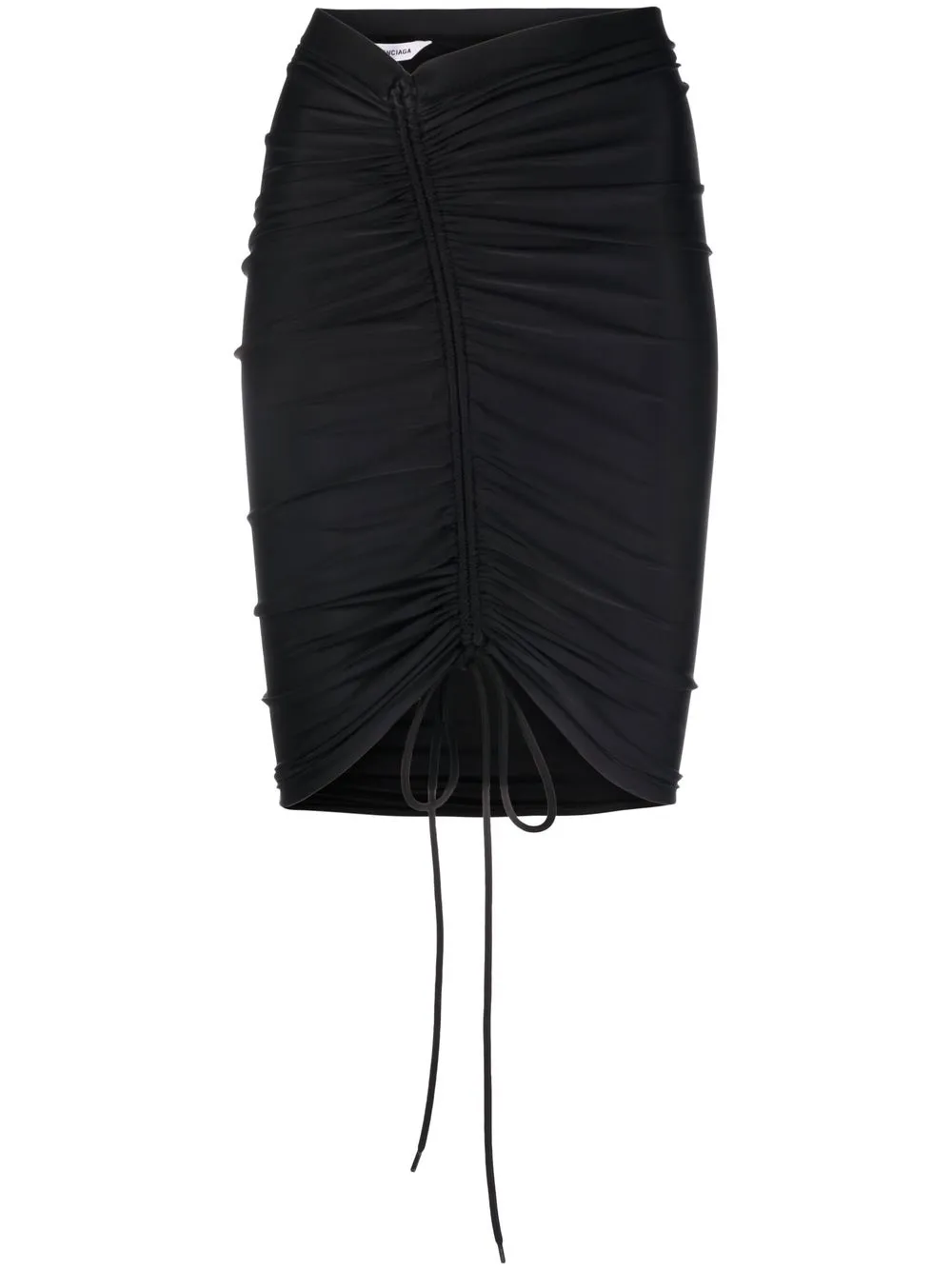 

Юбка мини со сборками BALENCIAGA, черный