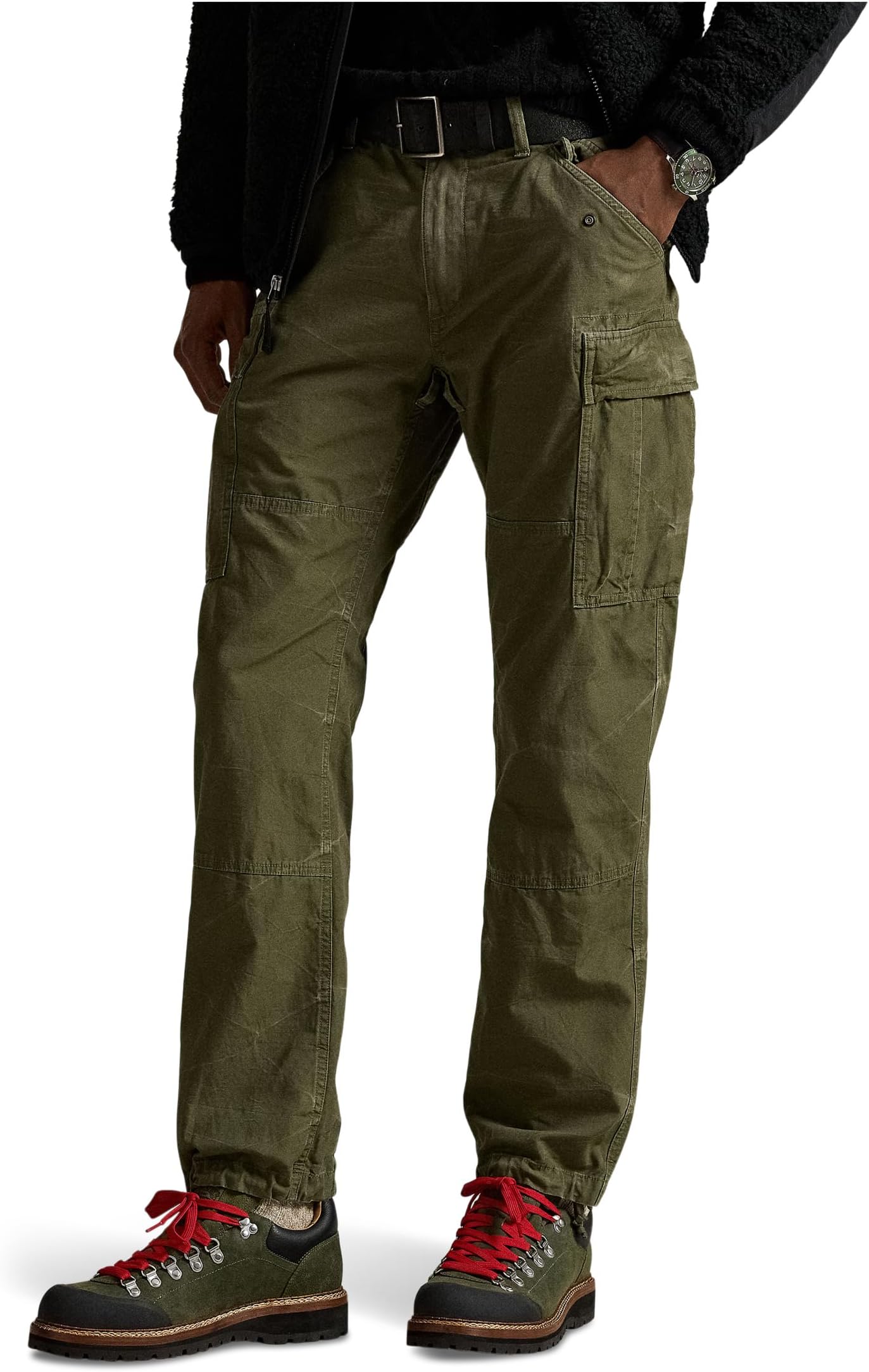 

Мужские брюки-карго классического кроя из парусины Polo Ralph Lauren, Outdoors Olive