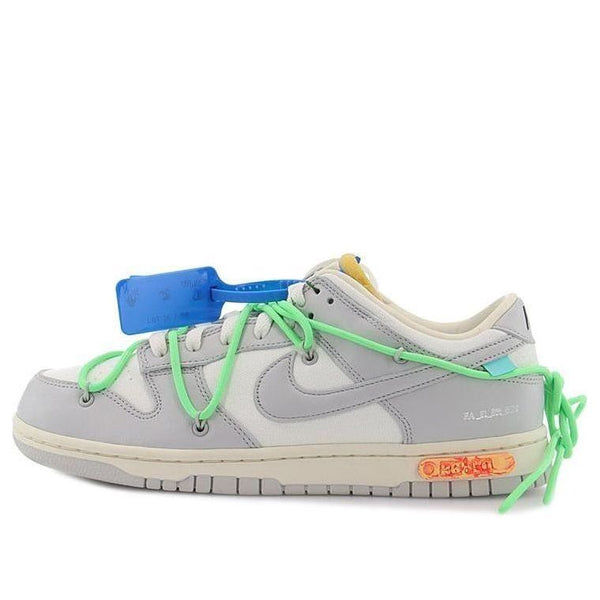 

Кроссовки x off white dunk low Nike, серый