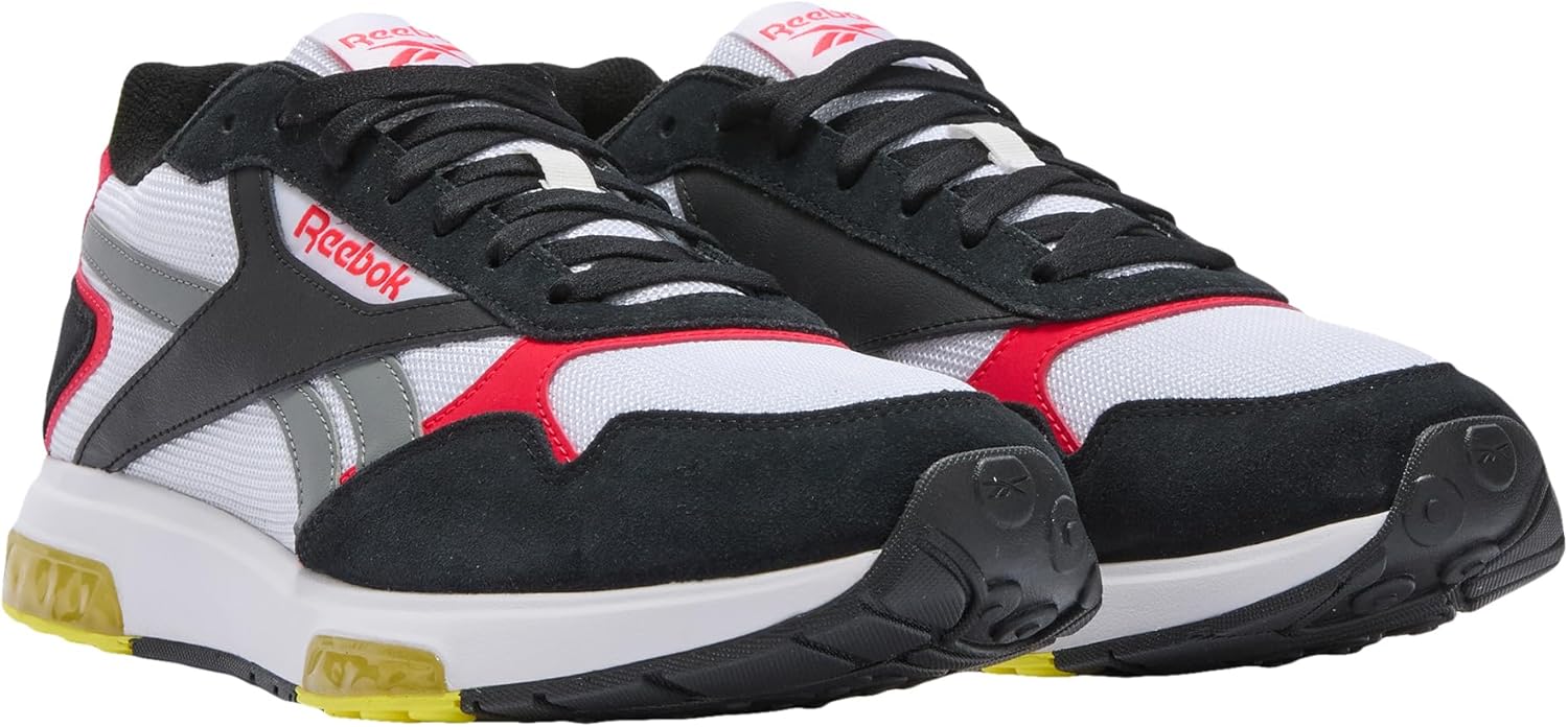 Кроссовки Reebok Unisex-Adult Gl1100, белый/черный/красный — фото 2