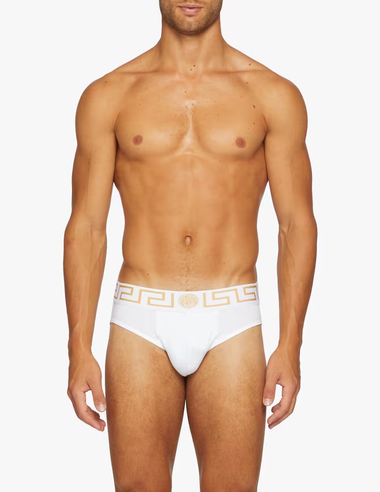 

2 упаковки трусов Greca Versace, цвет Bianco - Greca Oro