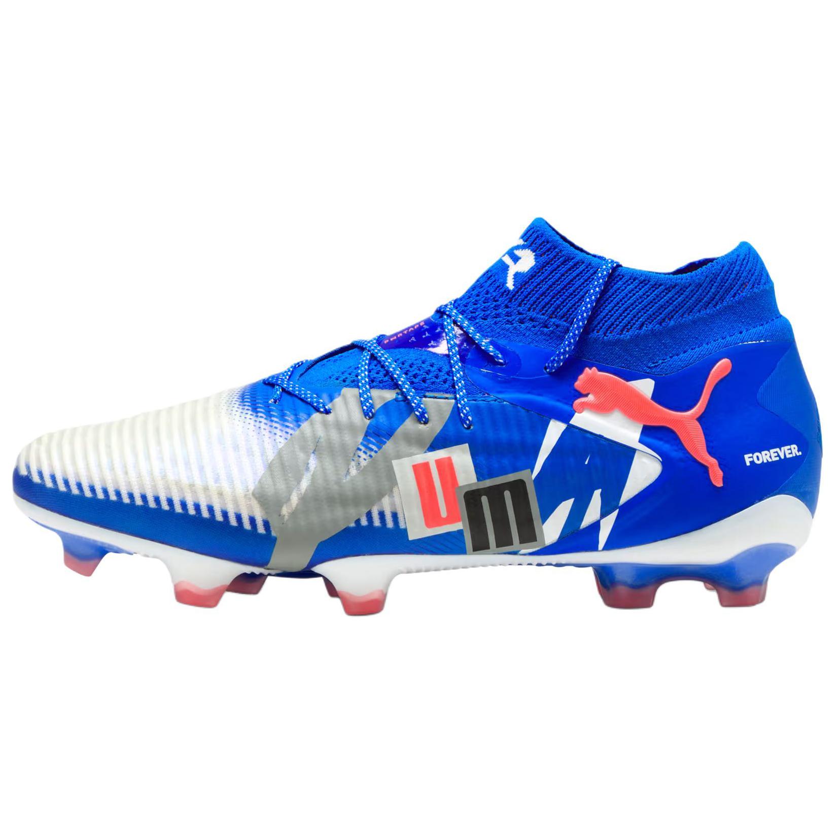 PUMA Футбольные бутсы FUTURE 8 унисекс сине-белые