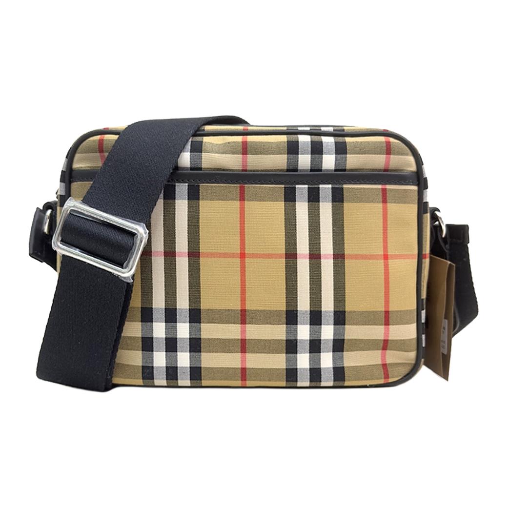 

Burberry Хлопковая сумка через плечо, женская, бежево-коричневая