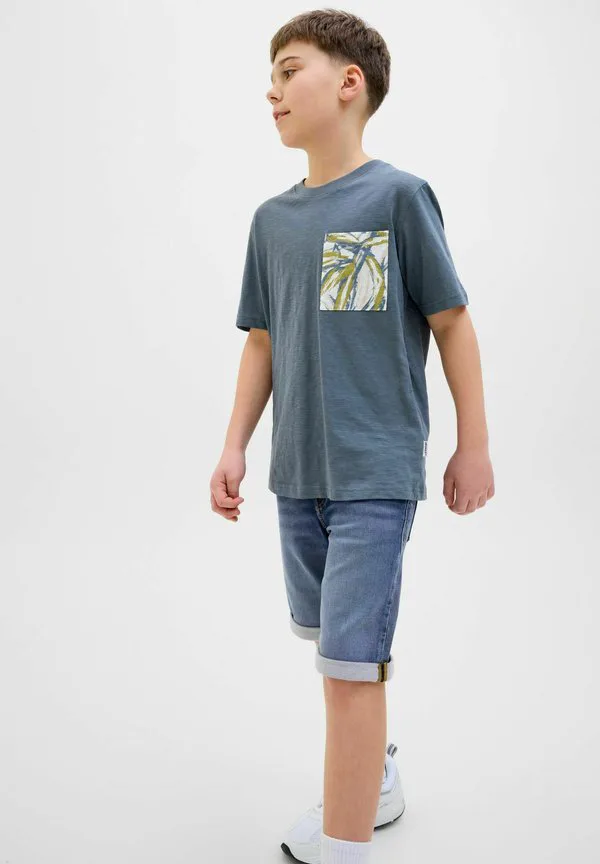 Джинсовые шорты стандартного кроя Jack & Jones Junior, Blue Denim — фото 4