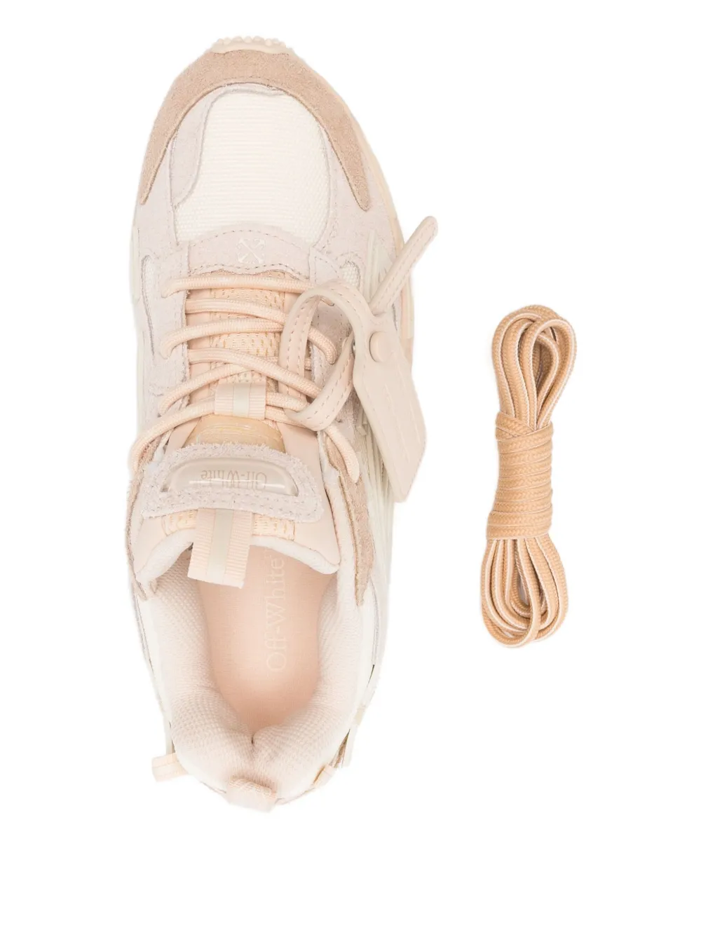 Кроссовки с замшевыми вставками Off-White, нейтральный — фото 4