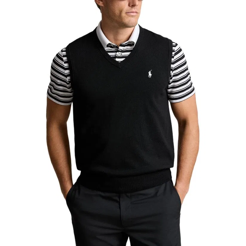 Топ-майка хлопковая Polo Ralph Lauren Black — фото 4