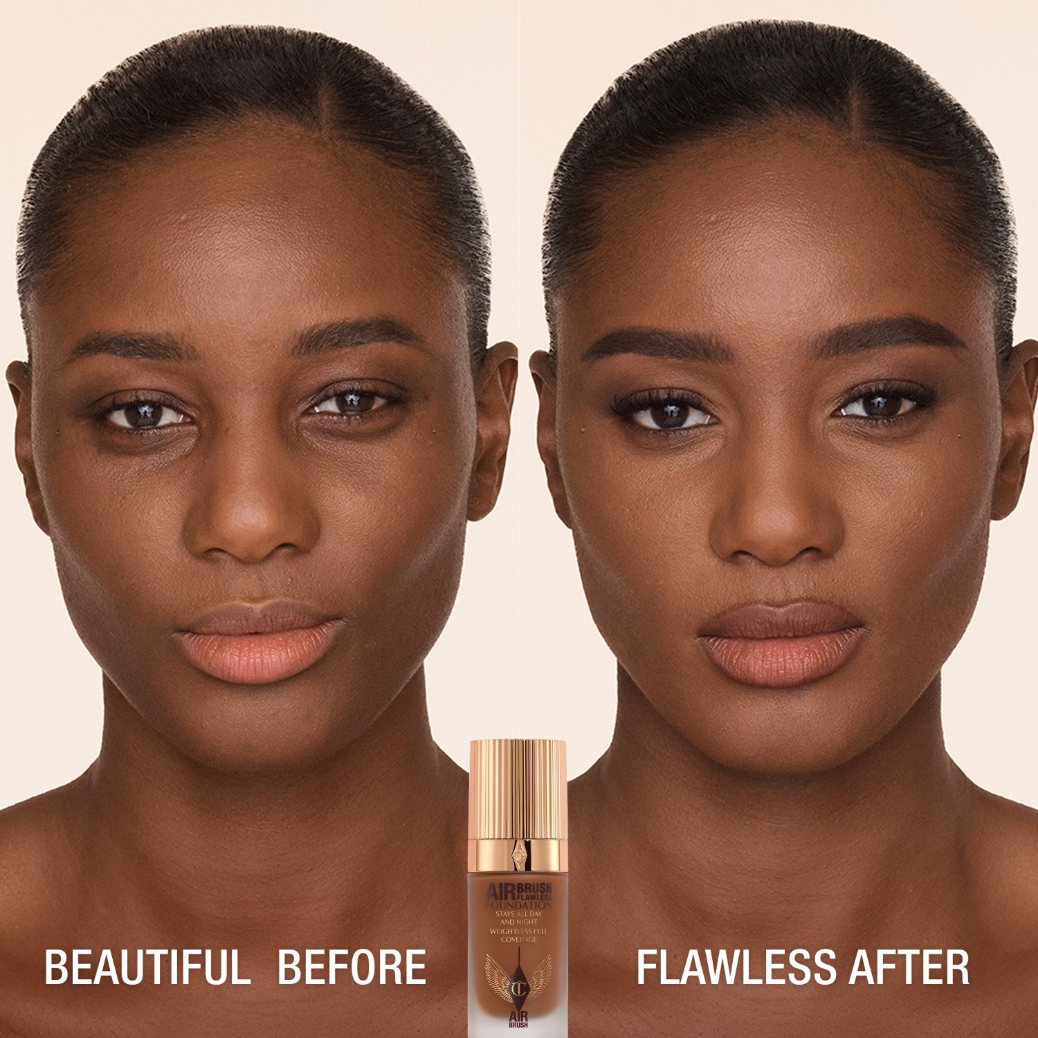 Тональный крем для лица airbrush flawless Charlotte Tilbury, 14 - cool, объем 30 мл — фото 2