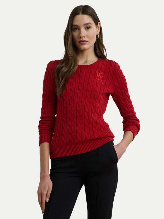 

Облегающий свитер 200932223009 Lauren Ralph Lauren, красный