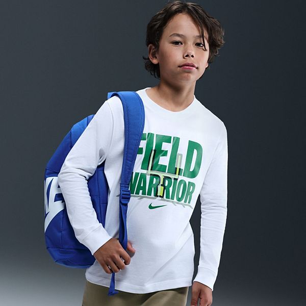 

Футболка с длинным рукавом и футбольным принтом Nike, White