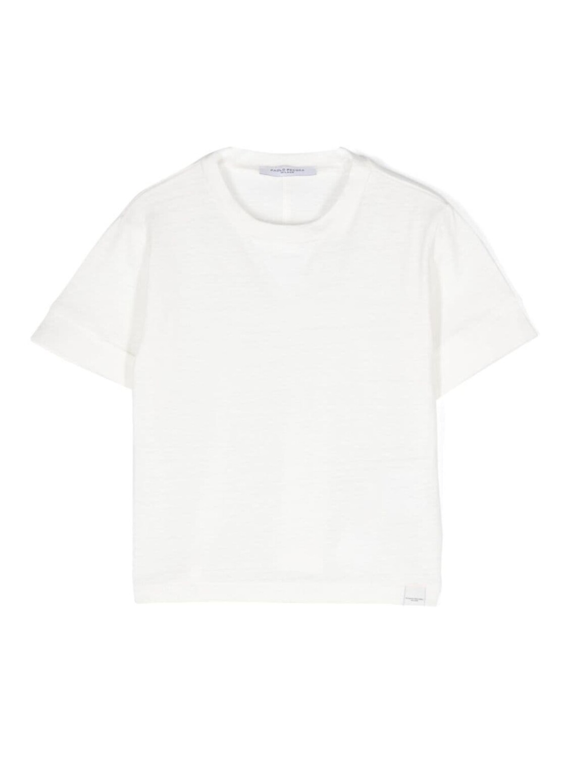 

Футболка Paolo Pecora Kids из льняной смеси с вставками, белый
