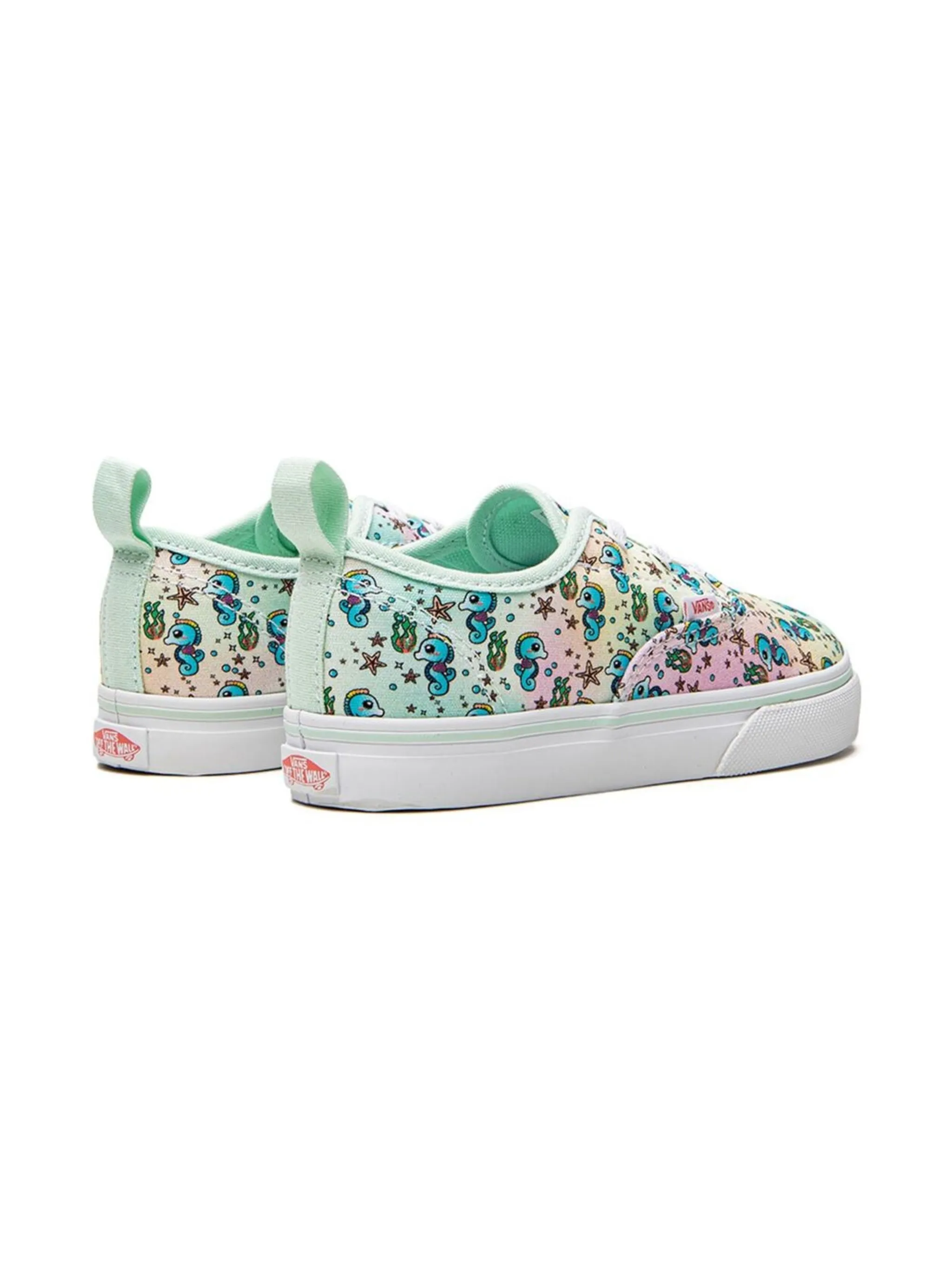 Кеды Authentic Elastic Lace Vans Kids, зеленый — фото 3