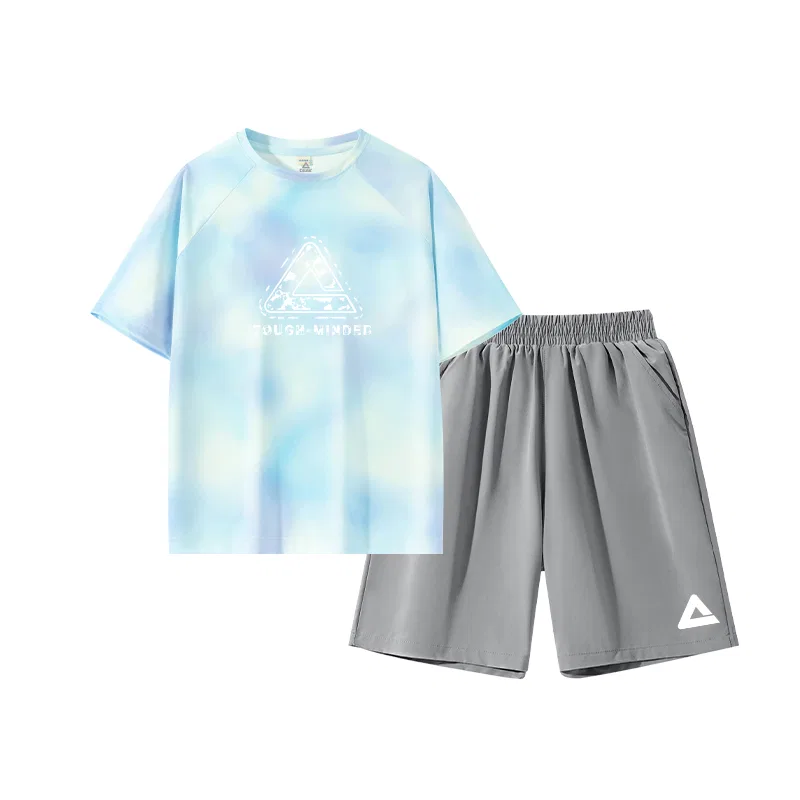 Детский спортивный костюм PEAK Graffiti Top-Gray, сине-фиолетовый
