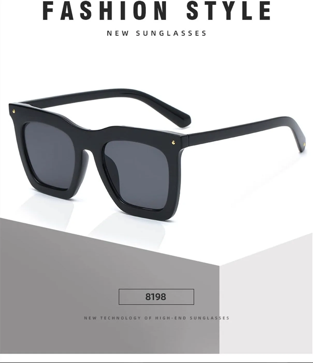 

Солнцезащитные очки XINXIN в ретро-квадратной оправе для мужчин и женщин, идеально подходящие для улицы, отдыха на природе и пляжа (цвет: E, размер: средний), E