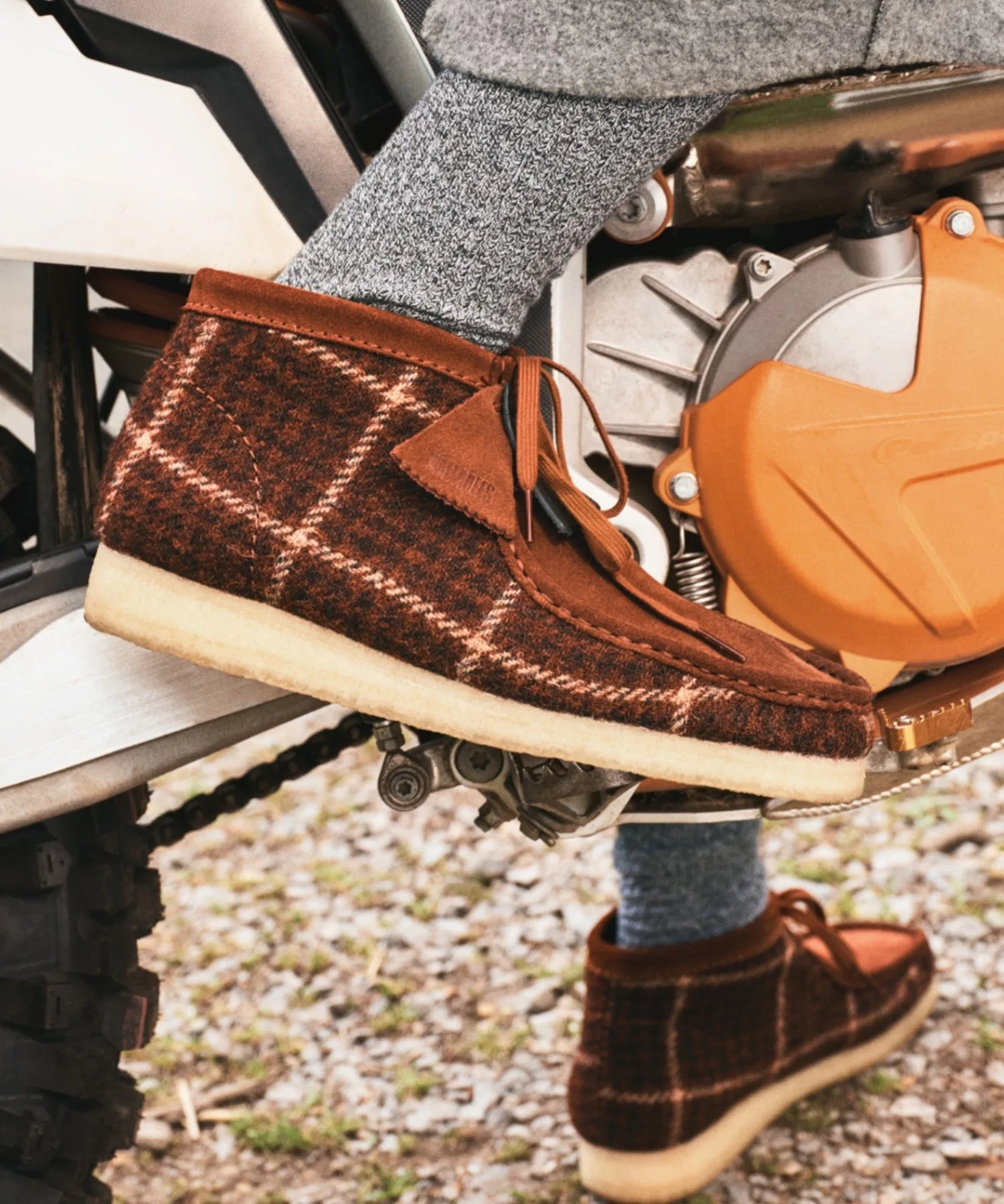 Мужские мокасины Clarks WALLABEE BOOT