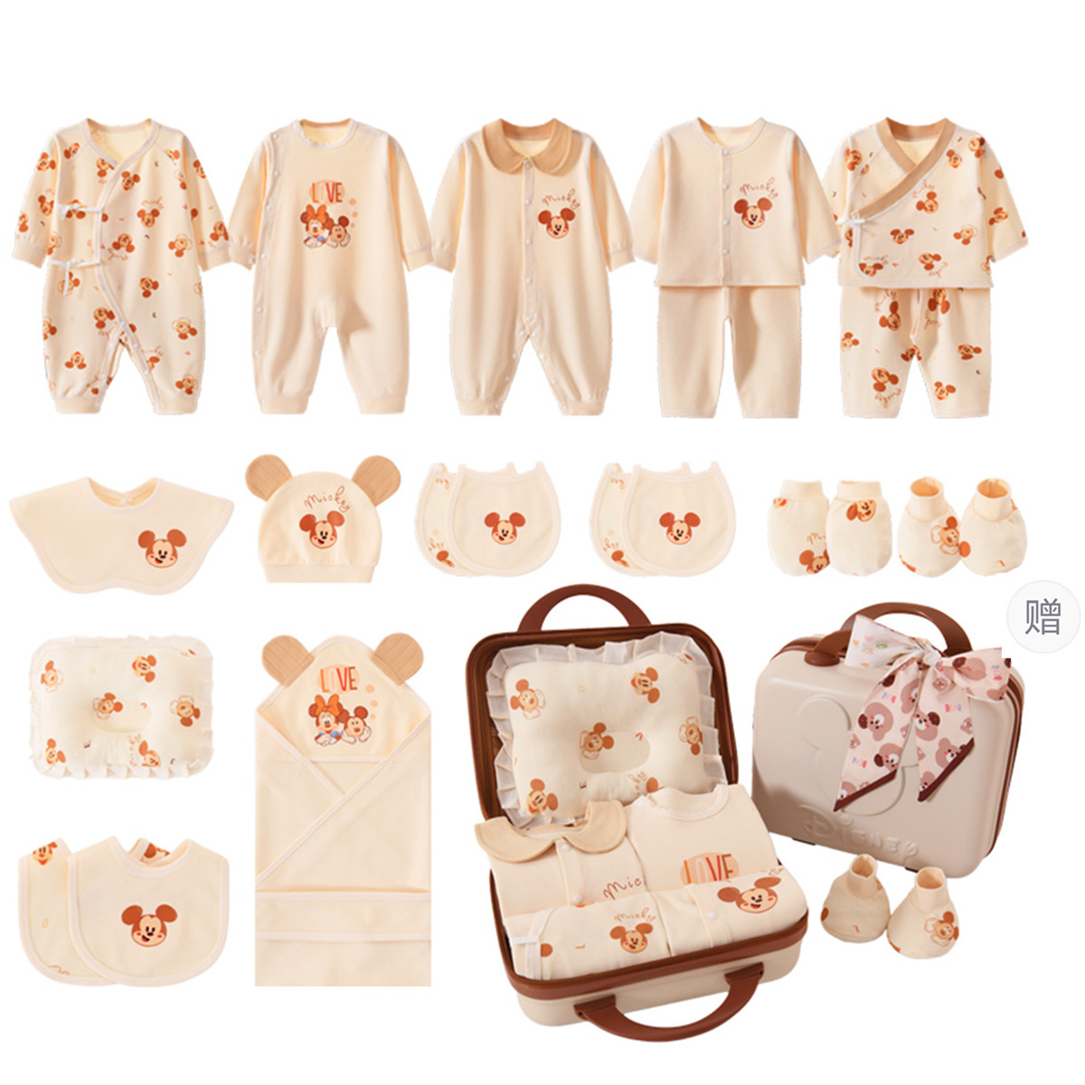 

Подарочная коробка для малышей и детей ясельного возраста Disney, [Suitcase]2-Piece Set All-Season