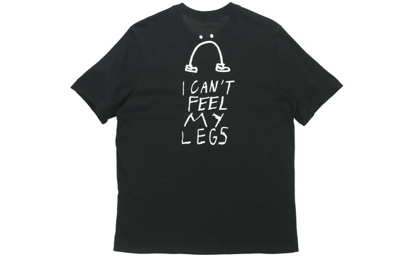 Футболка men's smiling face casual short sleeve black t-shirt Nike, черный — фото 2