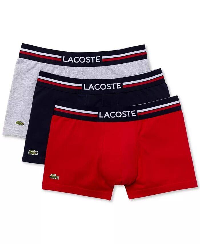 

Мужские боксеры, 3 шт Lacoste, мультиколор