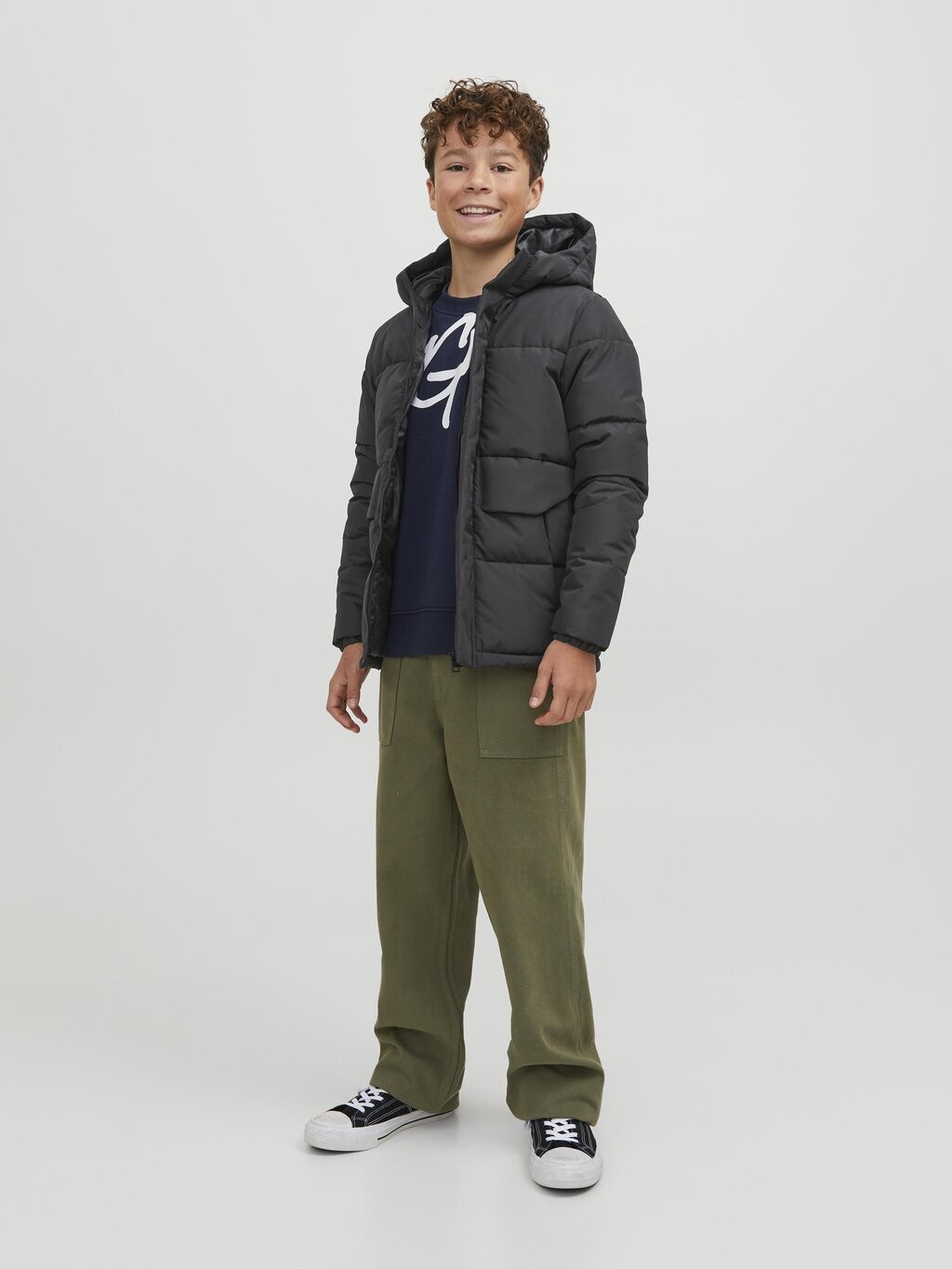 Зимняя куртка JCOSPEED PUFFER Jack & Jones Junior, цвет black — фото 2