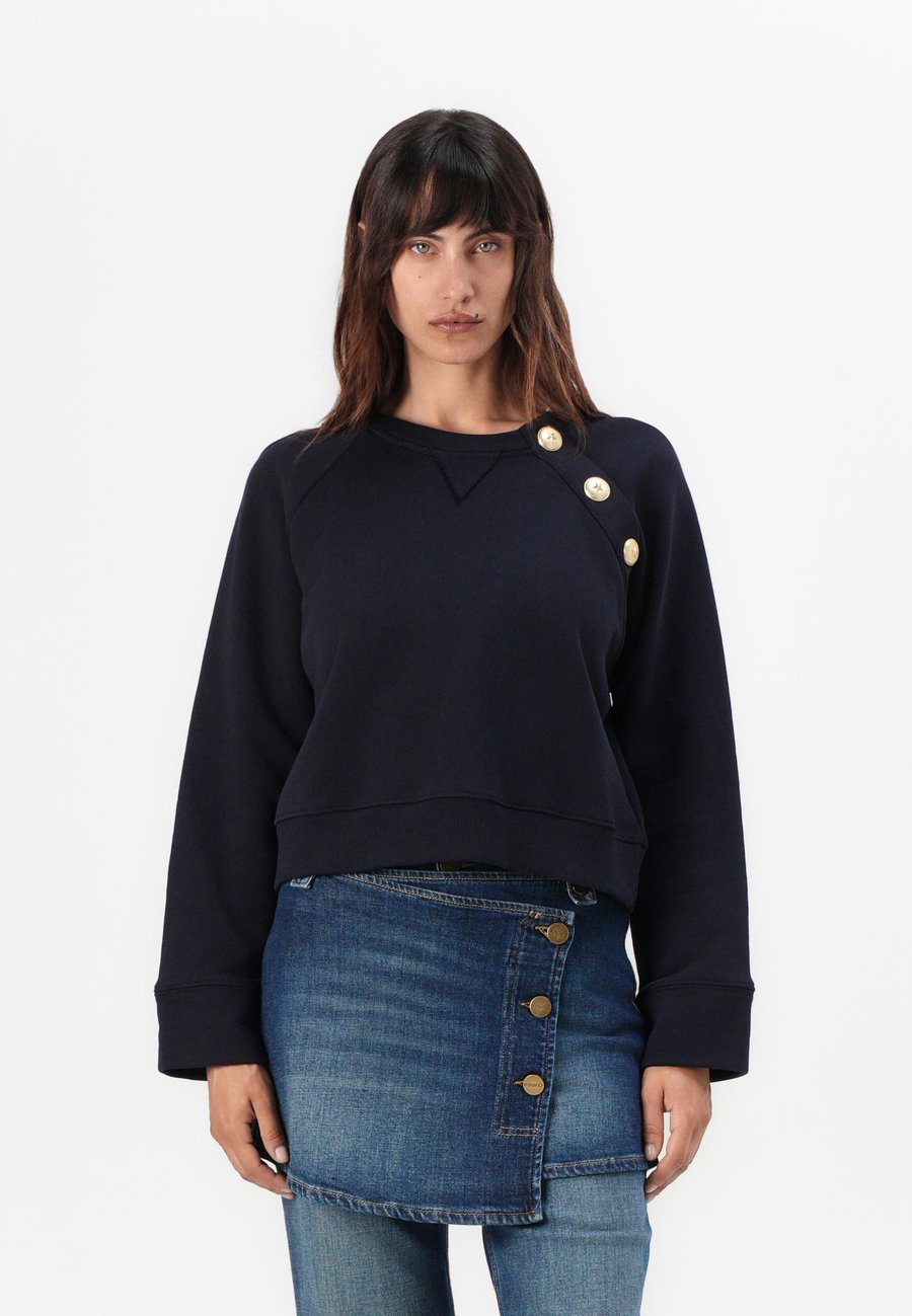 

Толстовка Pinko MARGARINA MAGLIA FELPA CON BOTTONI IN METALLO, Dark Blue