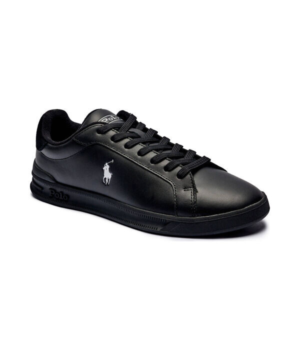 

Кроссовки кожаные Polo Ralph Lauren с логотипом, черный
