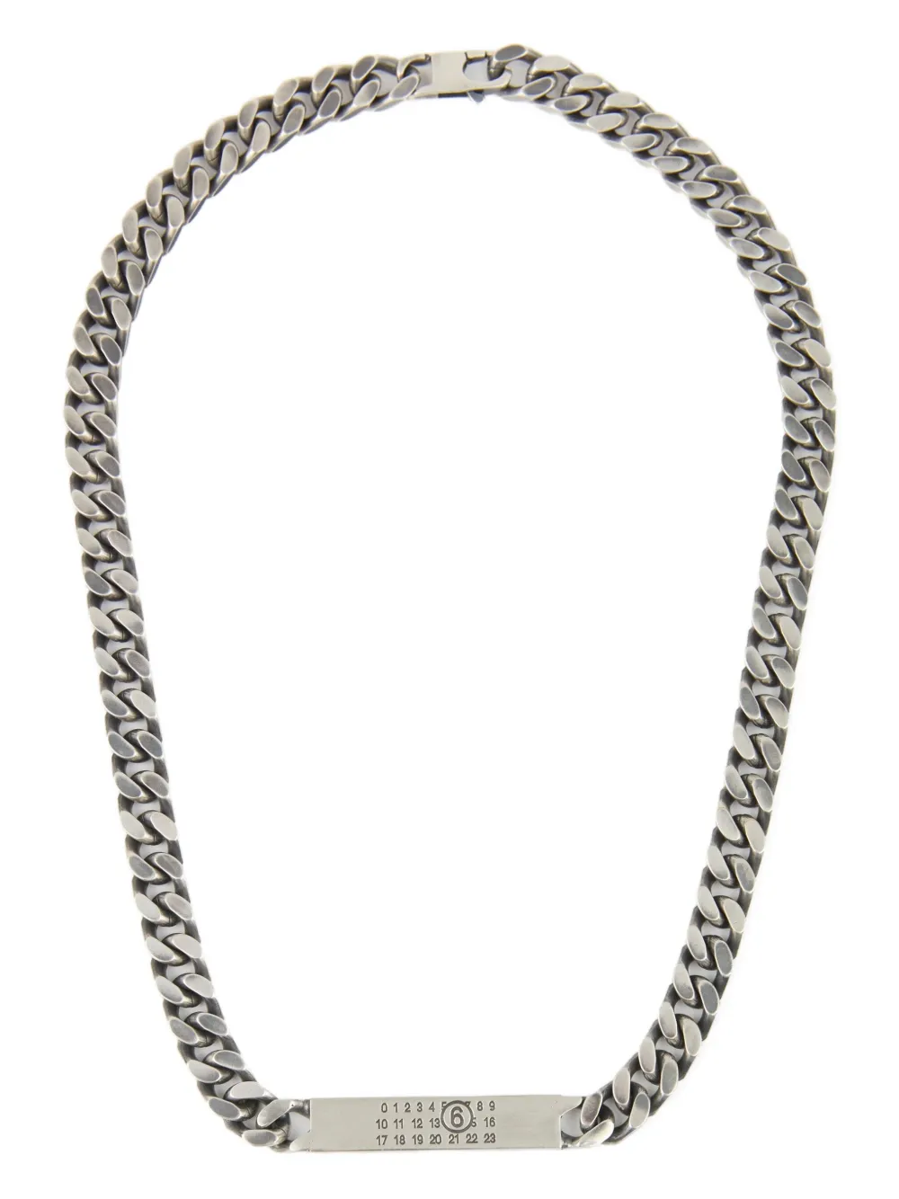 

Колье с логотипом MM6 Maison Margiela, серебяный