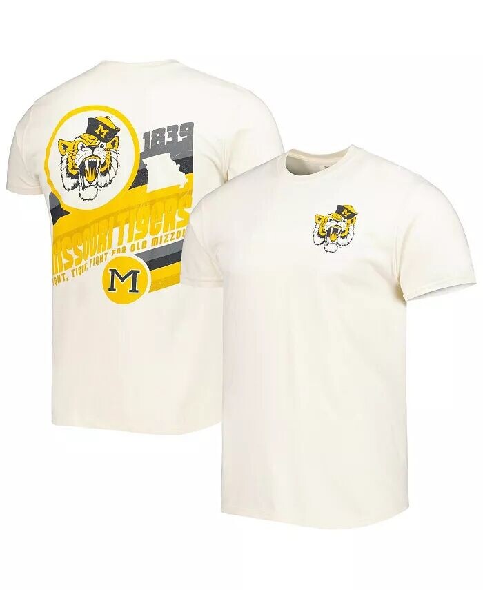

Мужская кремовая футболка Missouri Tigers Vault в винтажном стиле Comfort Color Image One