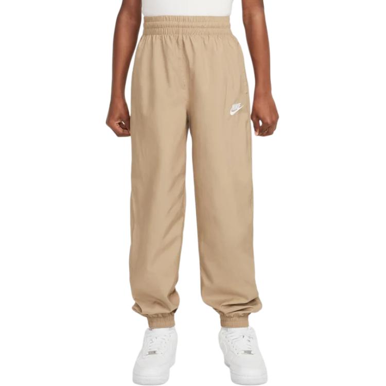 Nike Спортивные штаны для подростков knitted спортивный клуб parachute beige/white — фото 3