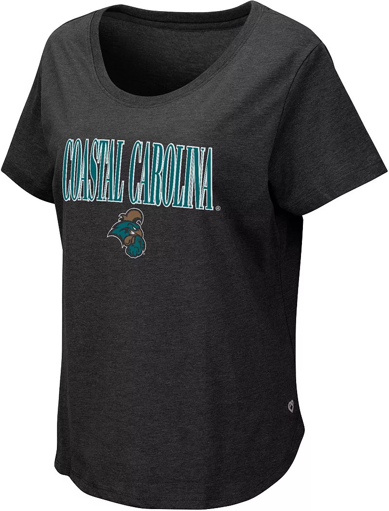 

Женская черная футболка Colosseum Coastal Carolina Chanticleers