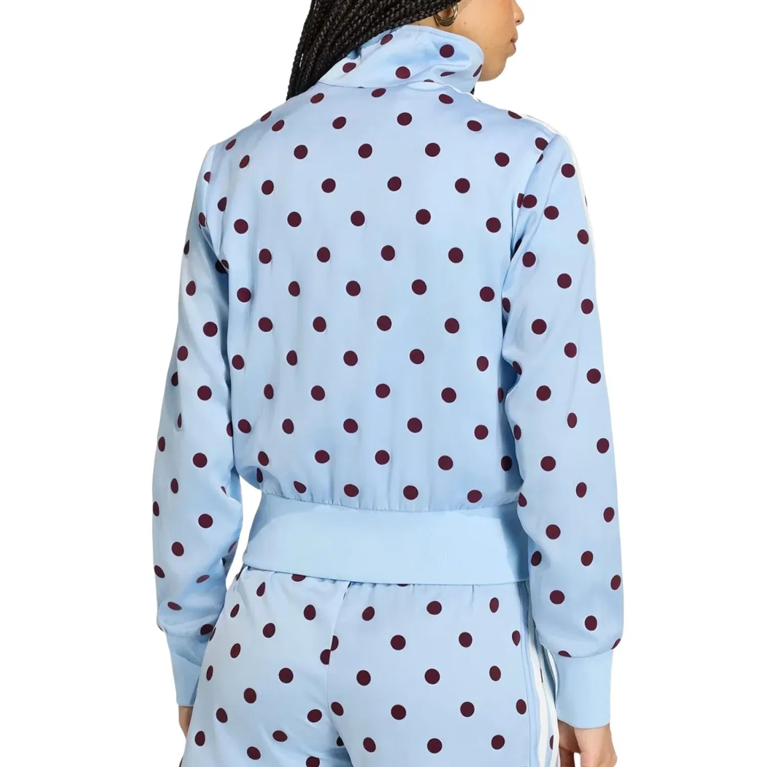 Спортивная куртка Adidas Satin Polka Dots TT Track Jacket 'Clear Sky' KV1167, синий — фото 2