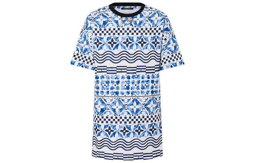 

LOUIS VUITTON Женское платье с короткими рукавами и шортами, цвет Blue