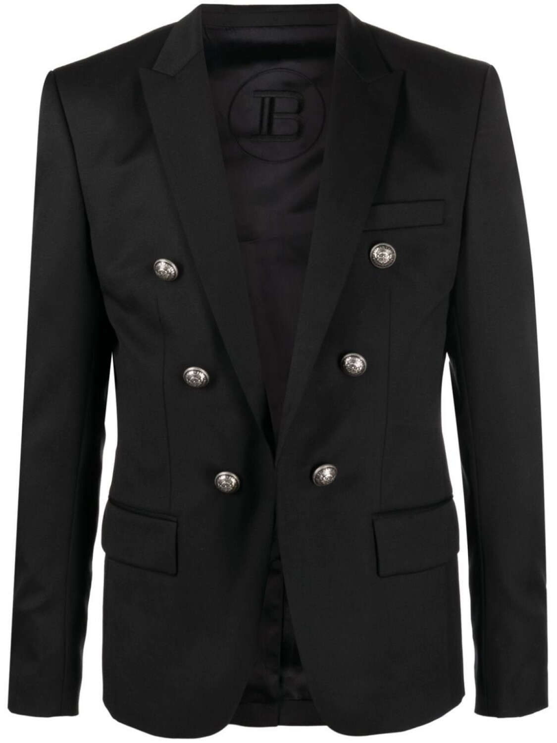 

Balmain двубортный пиджак, черный