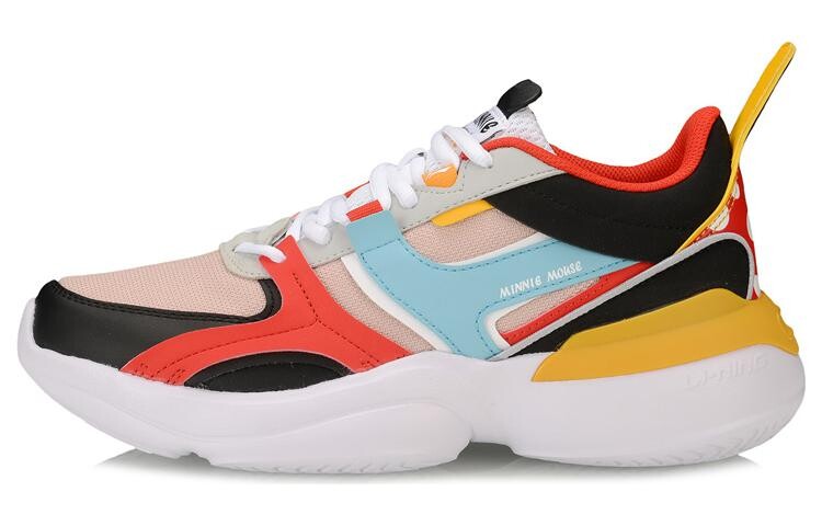 

LINING Glory 92s Lifestyle Shoes Women's Low-top Pink, Black And Red