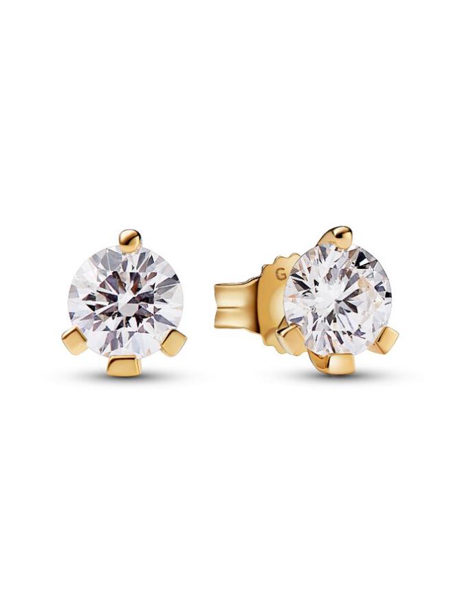 

Серьги Pandora Nova 14k Gold Lab-grown Diamond Earrings, золото