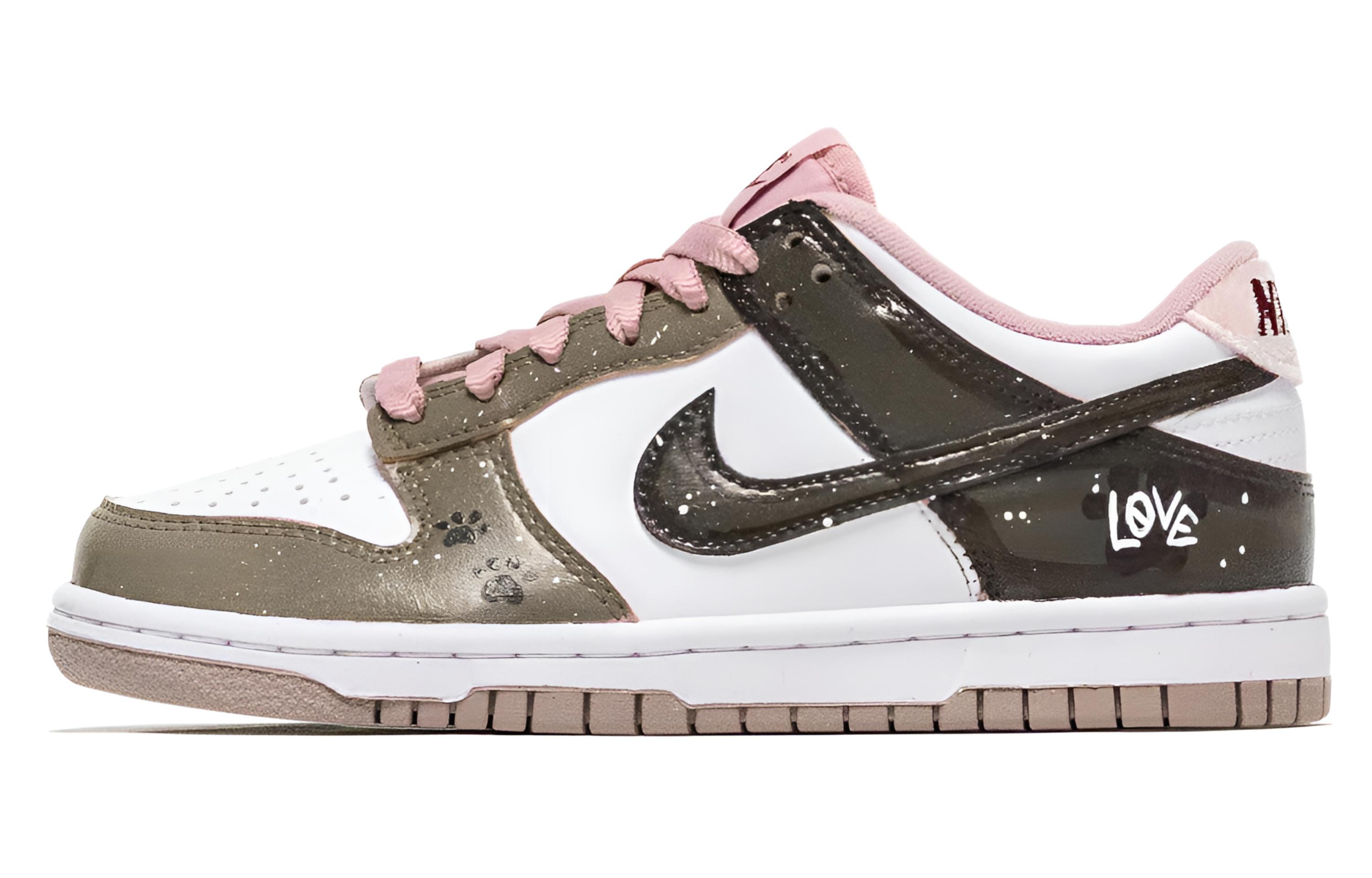 

Nike Кроссовки Dunk Pink Velvet с амортизацией, износостойкие, низкие, для детей и подростков