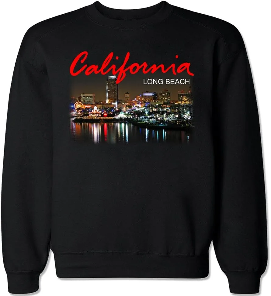 

FTD Apparel мужской свитер California Long Beach City с круглым вырезом
