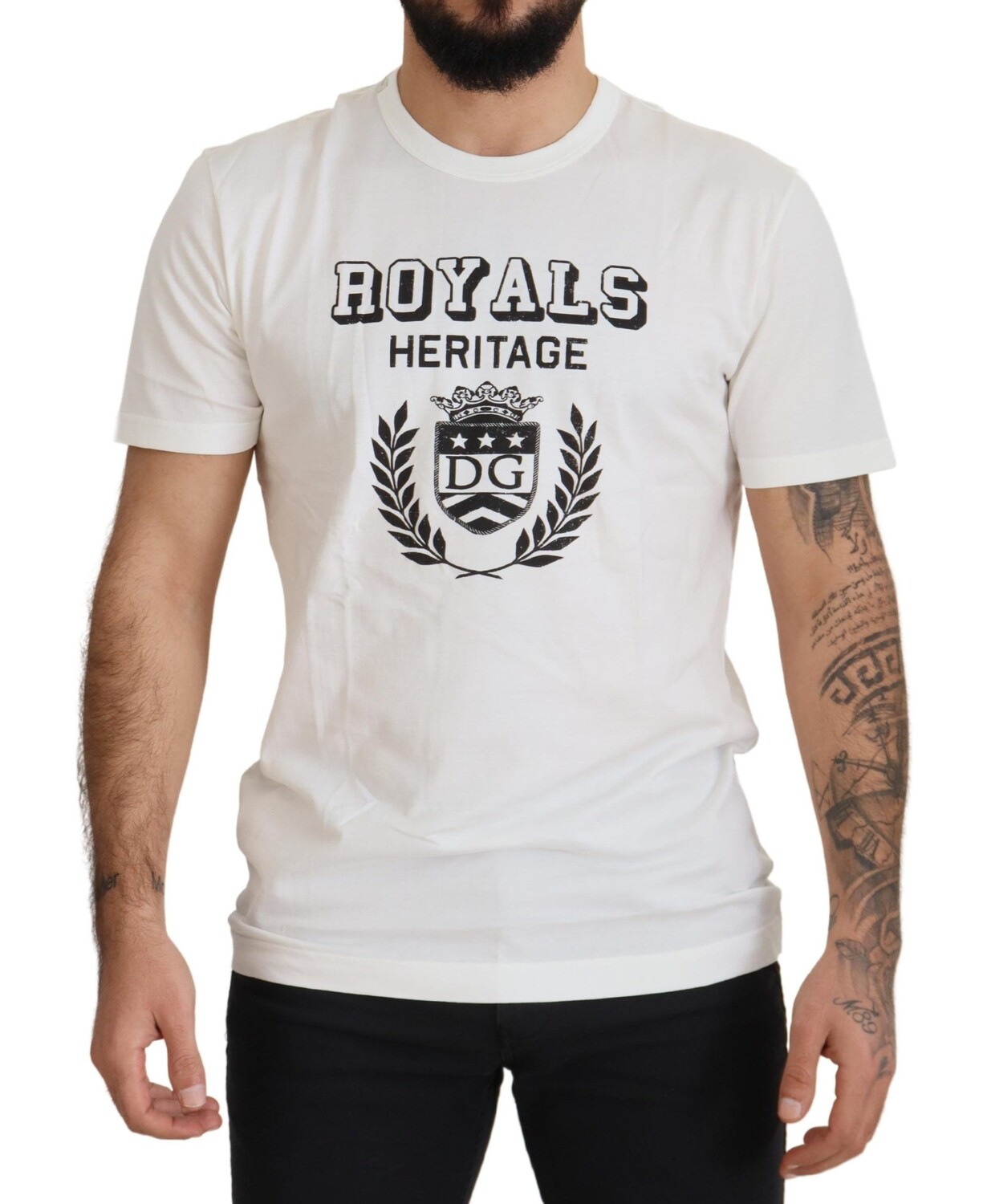 

Футболка с круглым вырезом Royals Heritage Dolce & Gabbana, белый