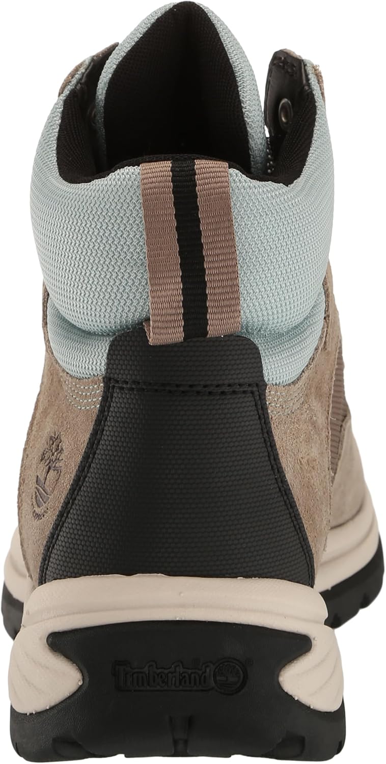 Женские белые водонепроницаемые походные ботинки Timberland Ledge Mid со шнуровкой, Taupe Suede — фото 3