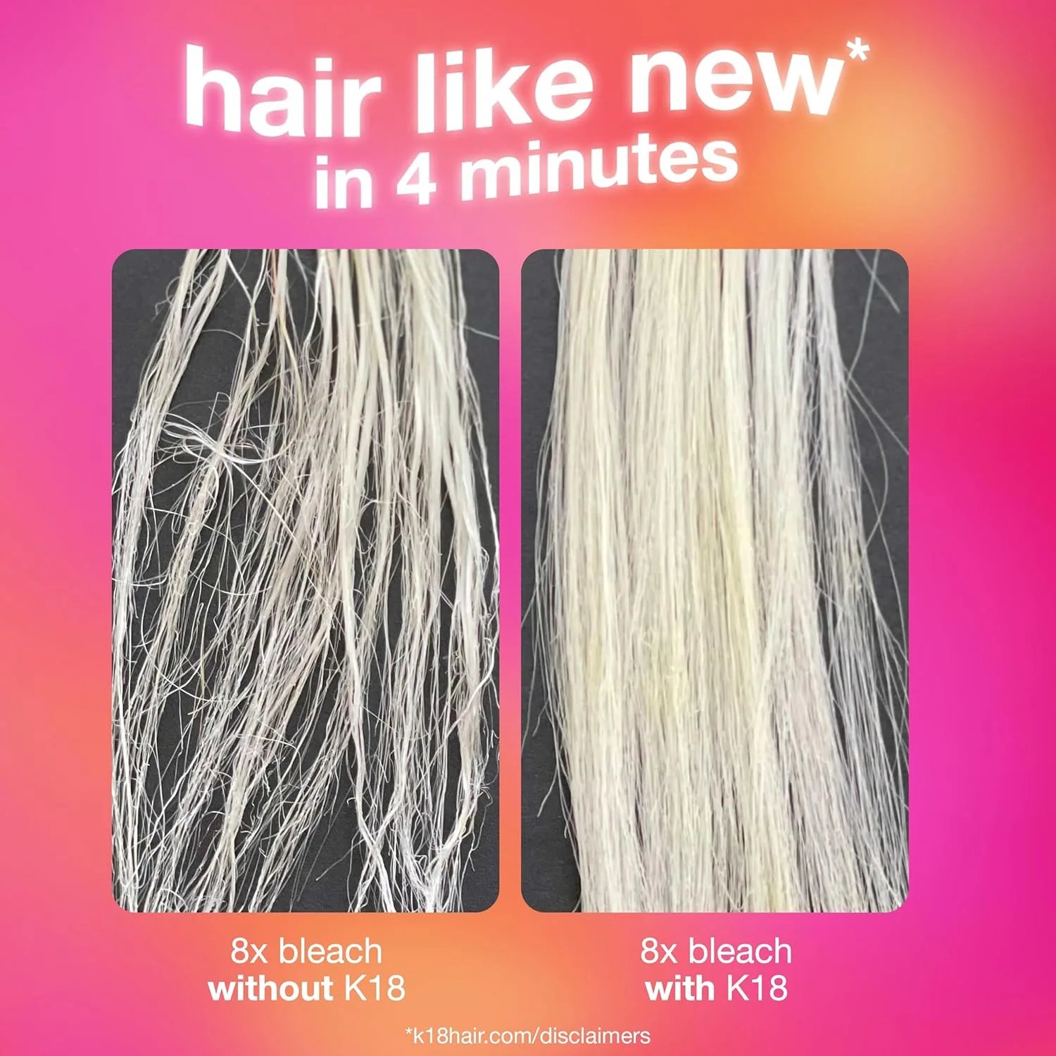 K18 Leave-In Molecular Repair Hair Mask, запатентованная маска для сухих, ломких и поврежденных волос, восстановление за 4 минут после окрашивания, химических процедур и термовоздействия 50 мл — фото 4