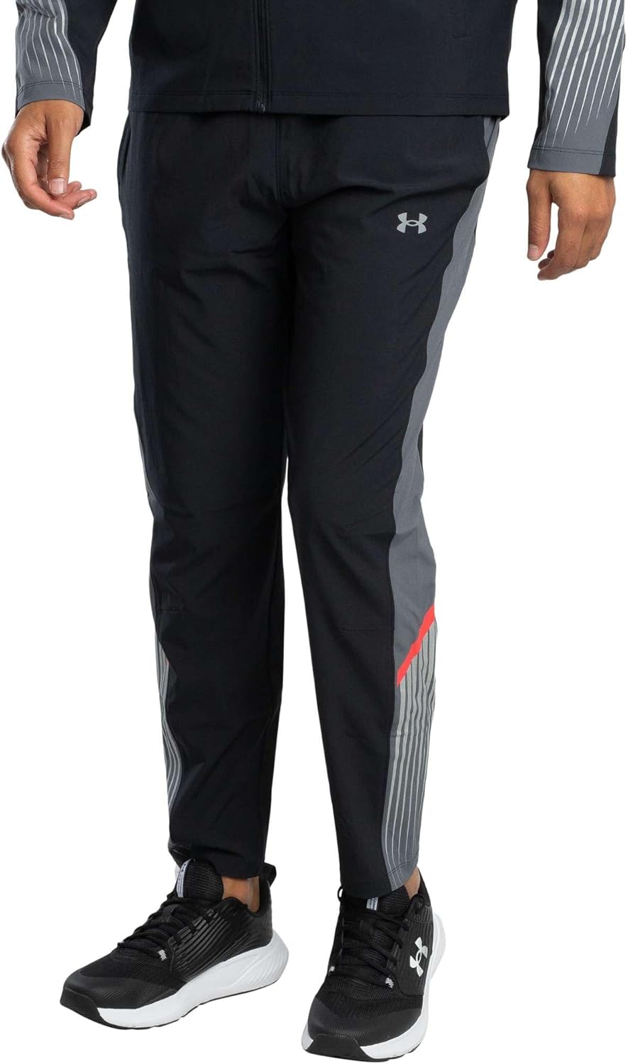 

Under Armour мужские брюки для бега Velociti Storm, черный/серый, Black/Grey