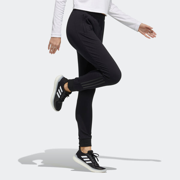 Спортивные штаны (WMNS) adidas Fi Pt Ft 3s Sports Stylish Casual Long Pants/Trousers Black, черный — фото 4