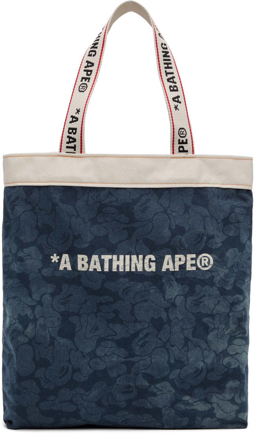 

Синяя однотонная камуфляжная джинсовая сумка-тоут BAPE
