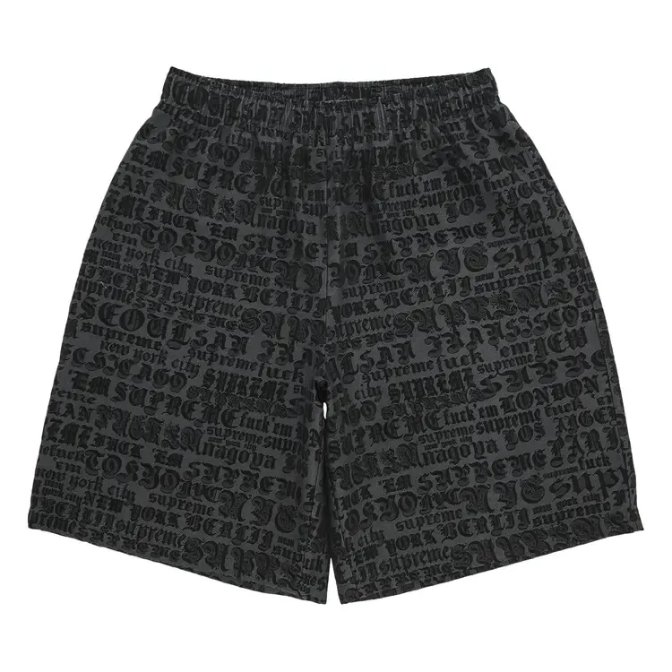 Шорты Supreme Cities Jacquard Short 'Black'