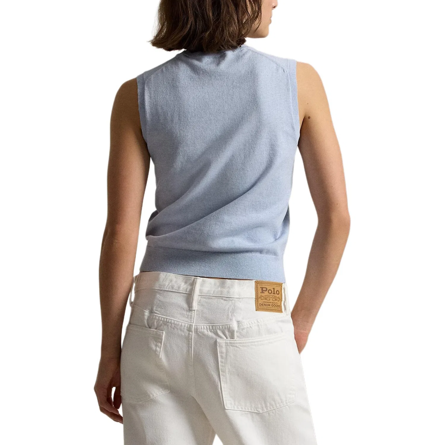 Майка прямого кроя Women's Stone Blue Polo Ralph Lauren — фото 4